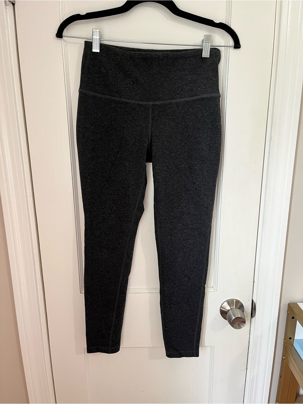 Women's High-Waist Charcoal Leggings